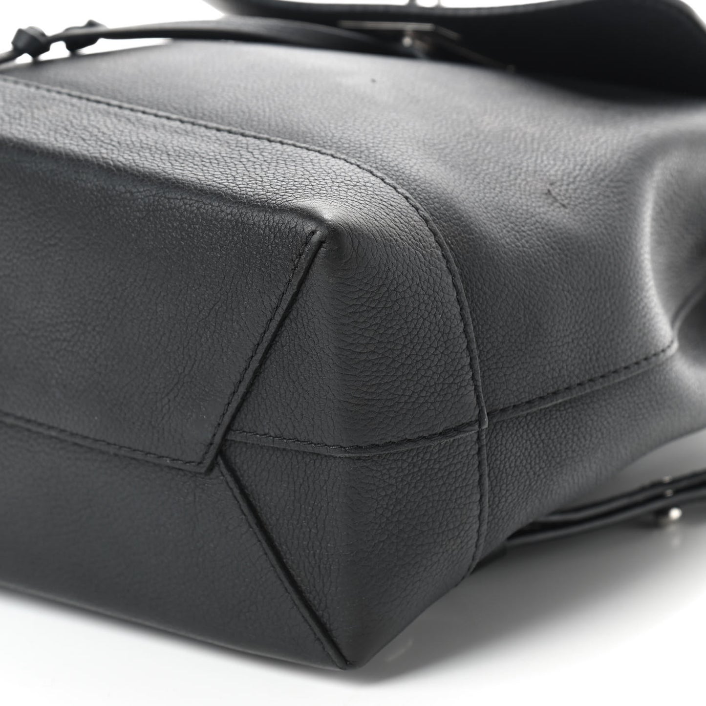 Calfskin Lockme Backpack Black
