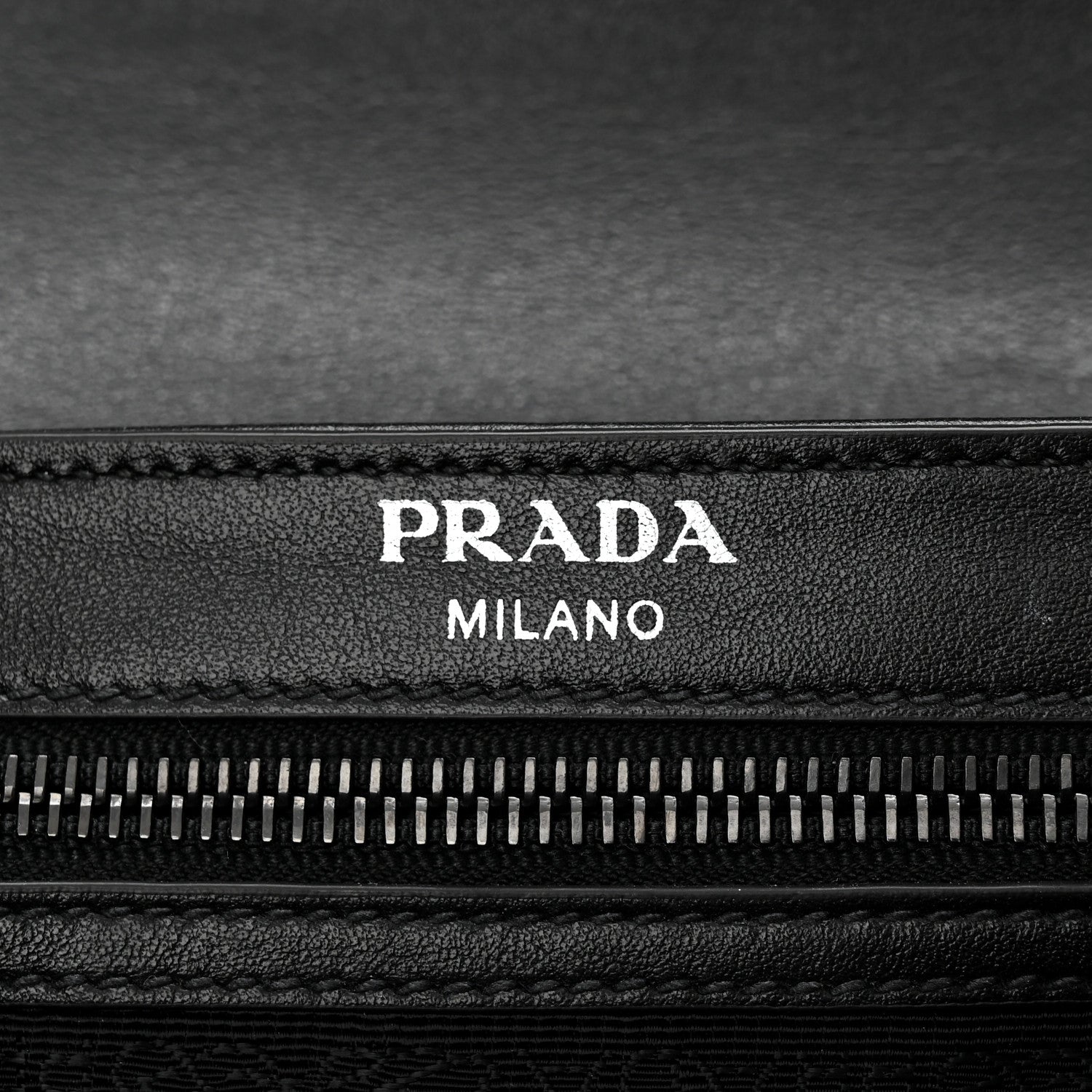 Prada Glace Calfskin Studded Crossbody Black 6 of 10