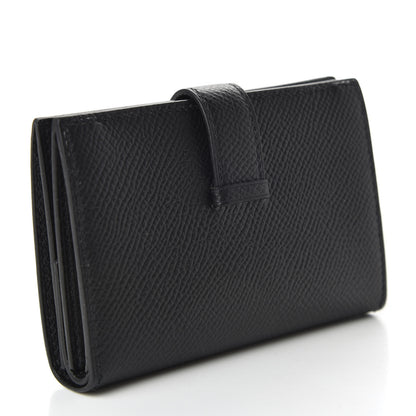 Hermes Epsom Mini Bearn Wallet Black 3 of 7