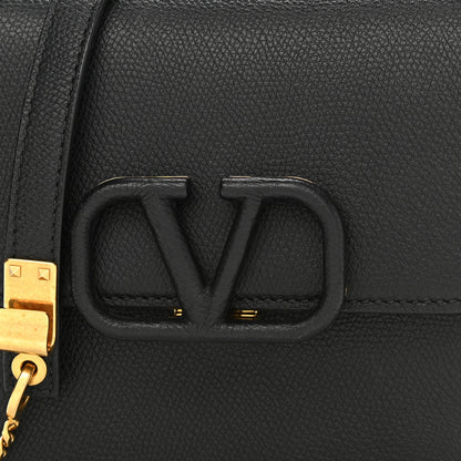 Valentino Garavani Grainy Calfskin Small VSling Shoulder Bag Black 7 of 9