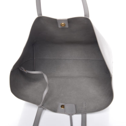 Saint Laurent Calfskin Large Shopping Tote Light Gray 6 of 8