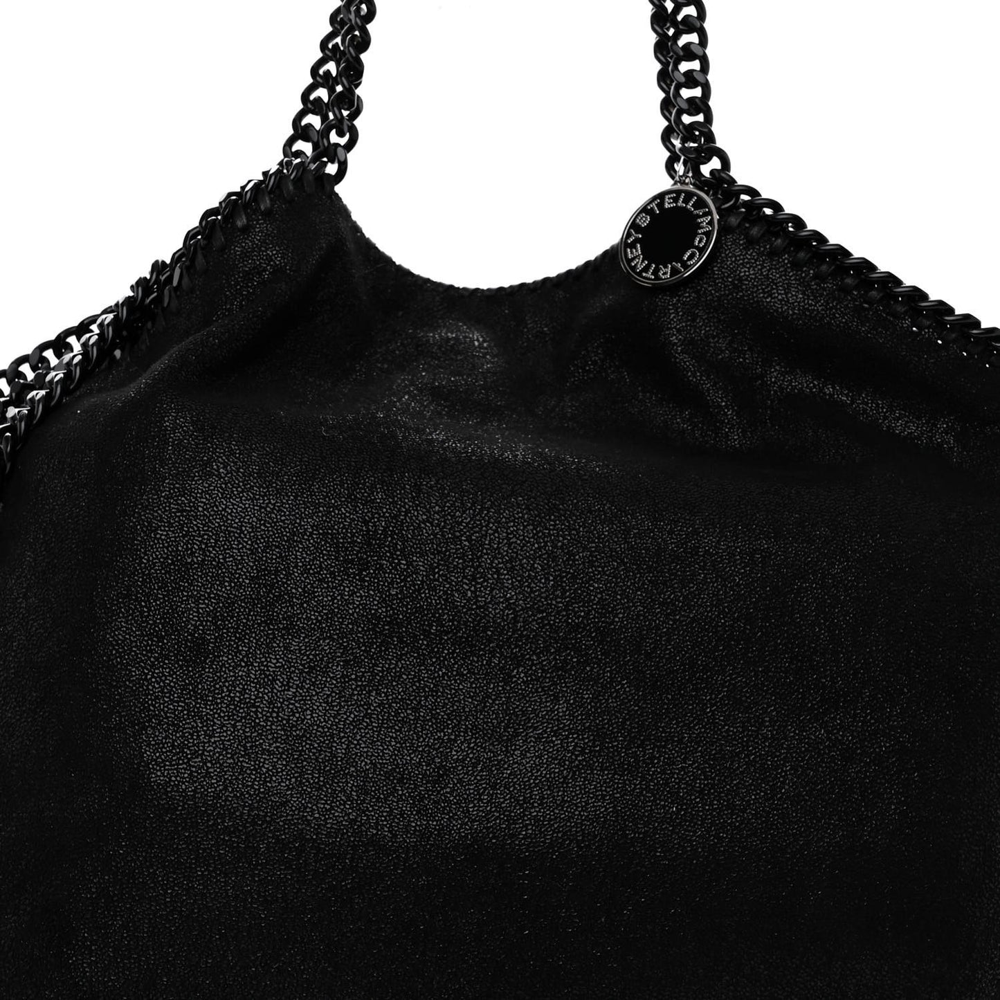 Shaggy Deer Falabella Fold Over Tote Black