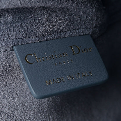 Christian Dior Tweed Cannage Medium Toujours Blue White 7 of 12