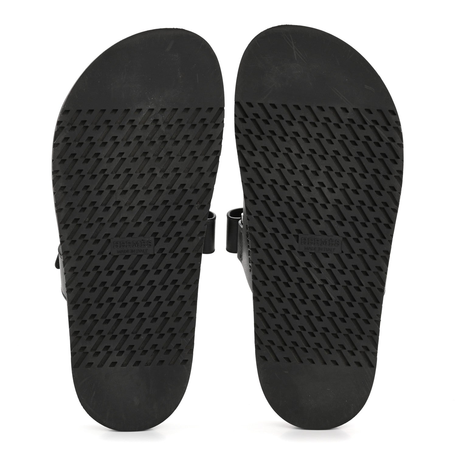 Hermes Calfskin Womens Chypre Sandals 38 Black 6 of 11