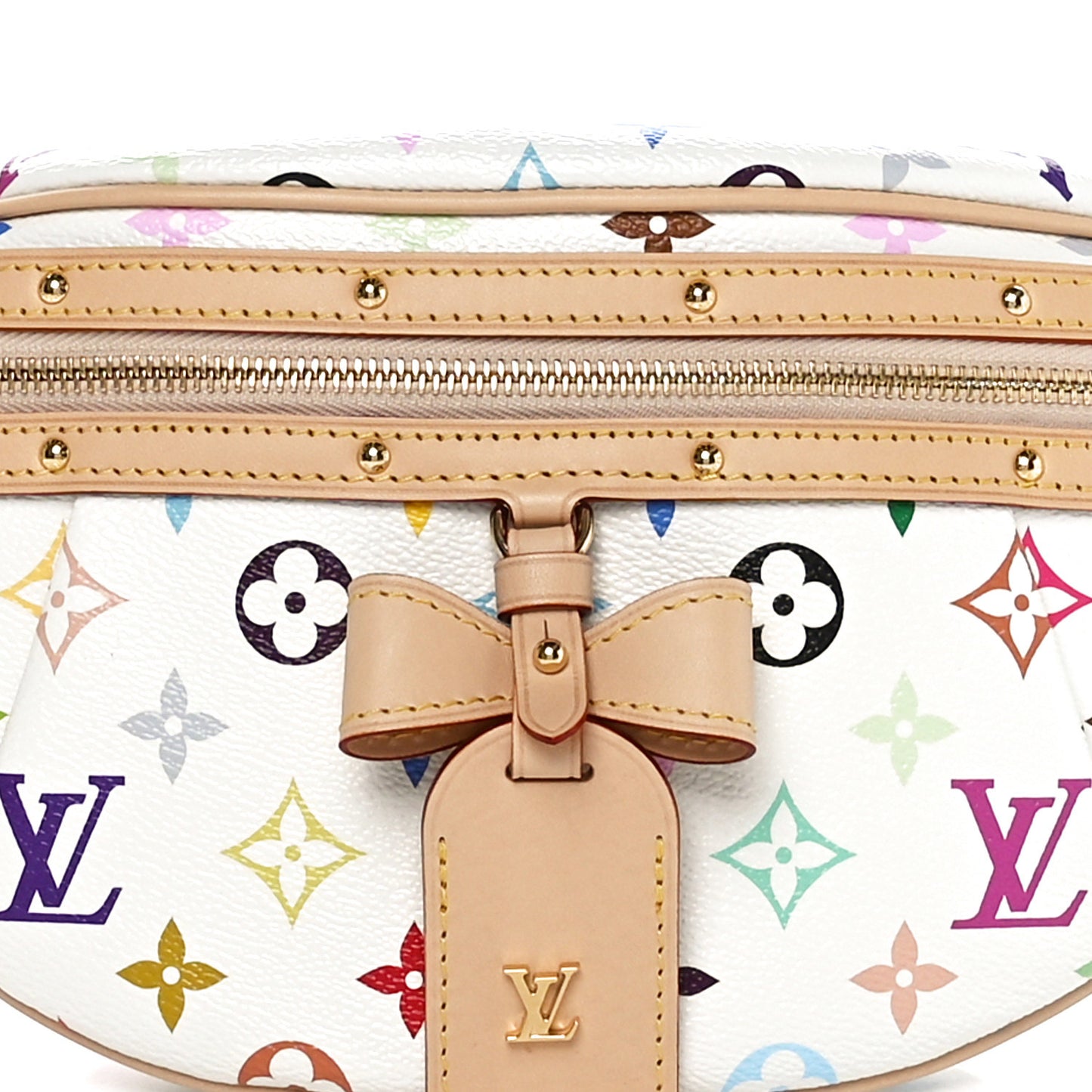 LV X TM Monogram Multicolor High Rise Bumbag White