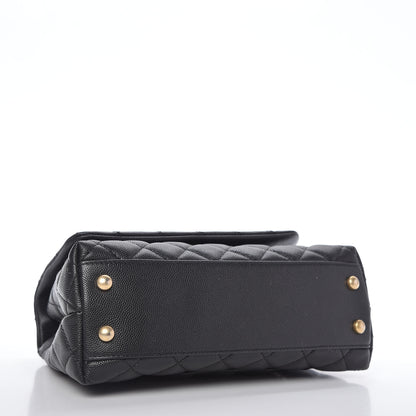 Chanel Caviar Quilted Mini Coco Handle Flap Black 4 of 10