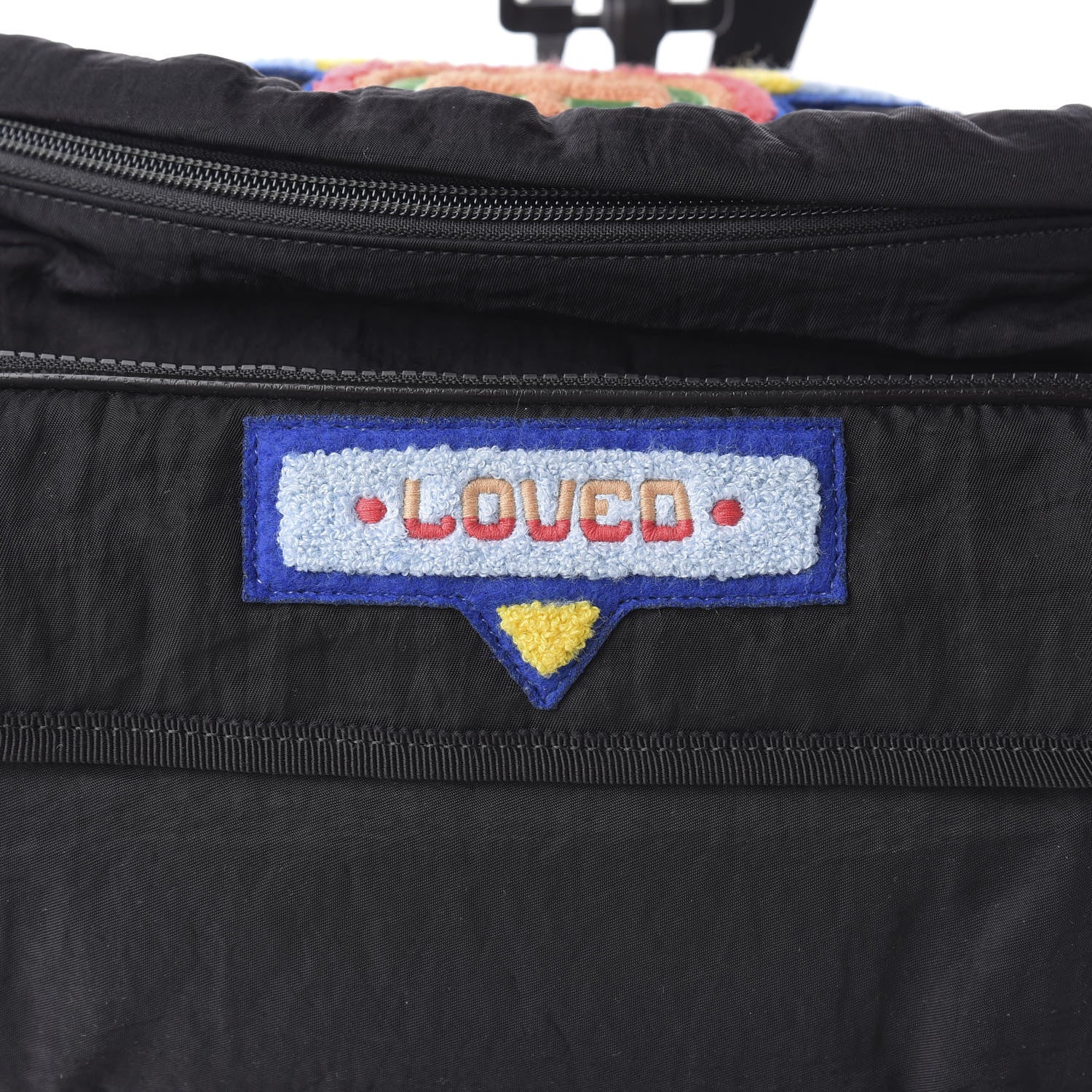 Gucci Nylon 80s Logo Patch Belt Bag Black 10 of 10