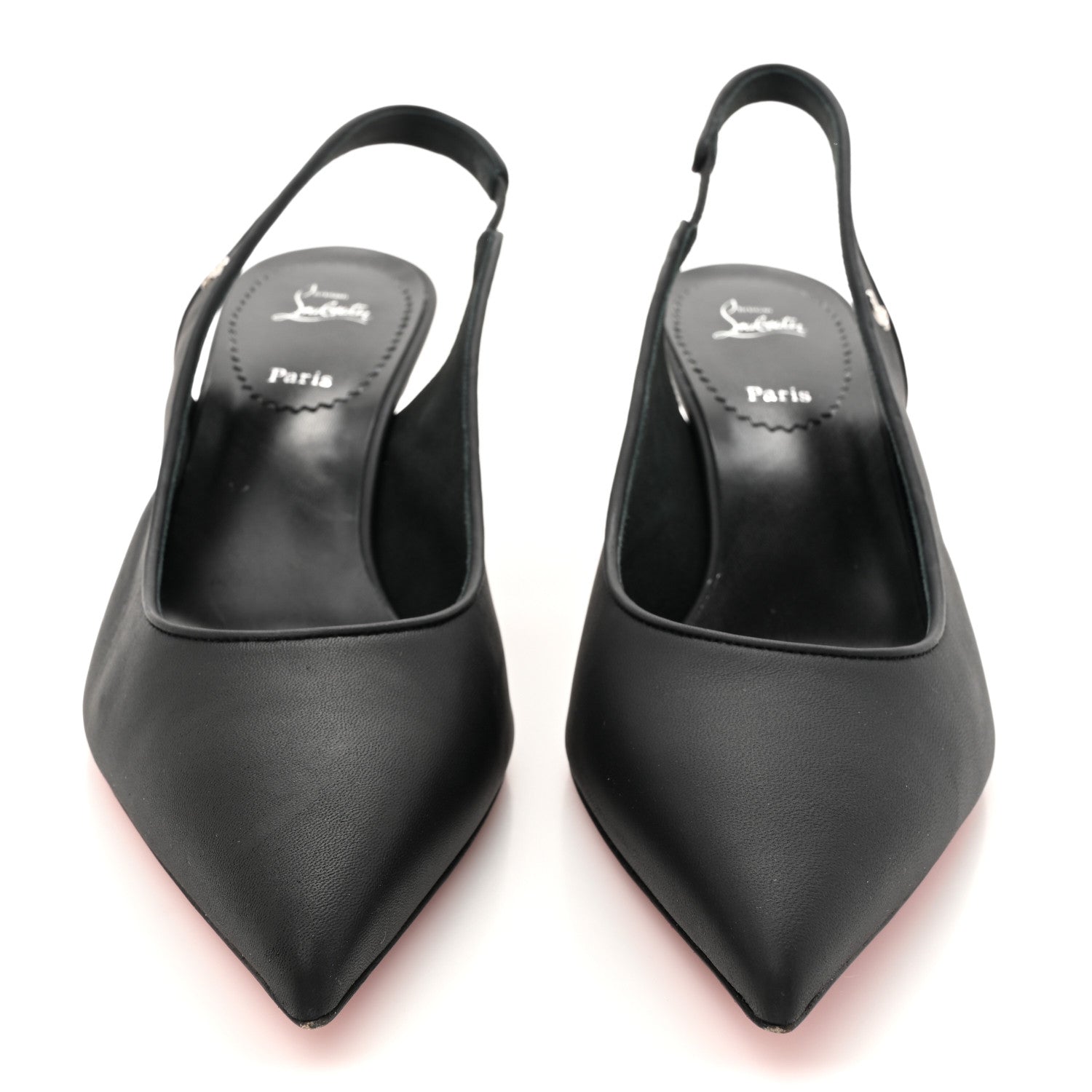 Christian Louboutin Nappa Sporty Kate Slingback 55 Pumps 40.5 Black 3 of 12