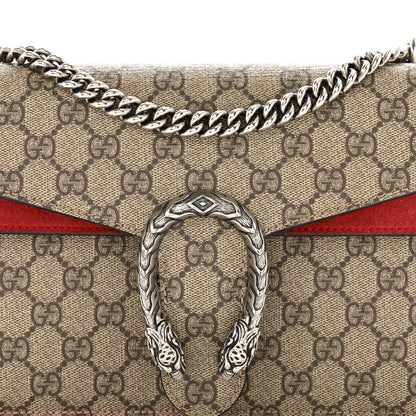 Gucci GG Supreme Monogram Small Dionysus Shoulder Bag Red 9 of 13