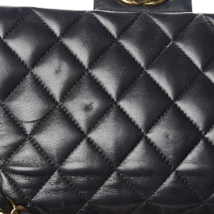Chanel Lambskin Quilted Medium Double Flap Black 11 of 11