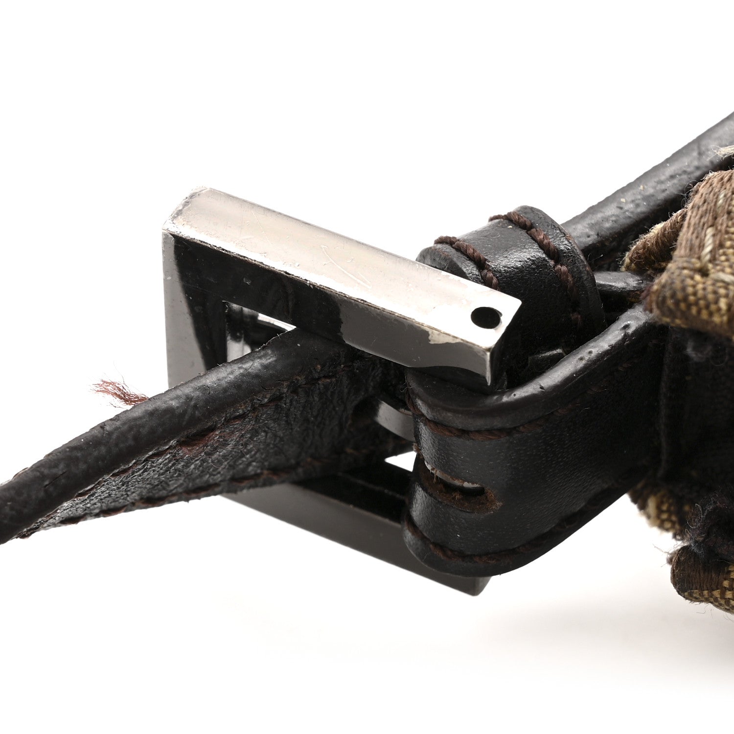 Fendi Zucchino Crossbody Dark Brown 12 of 12