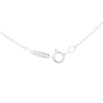 Tiffany Sterling Silver 1.2mm Bead Chain Necklace 18" 6 of 9
