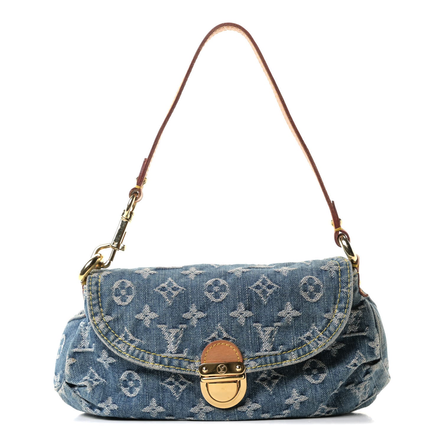Louis Vuitton Monogram Denim Mini Pleaty Blue 1 of 10