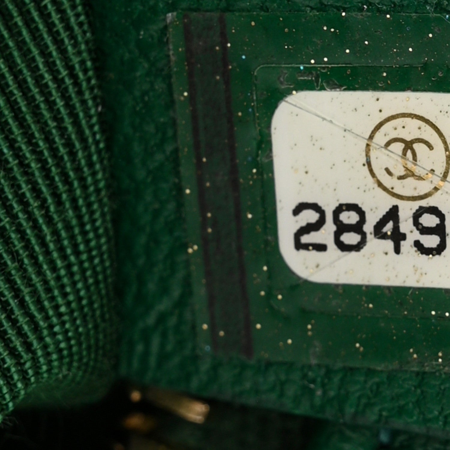 Chanel Goatskin Quilted Chanel 19 Camera Case Green 7 of 10
