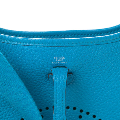 Hermes Taurillon Clemence Evelyne TPM Bleu Zanzibar 6 of 12