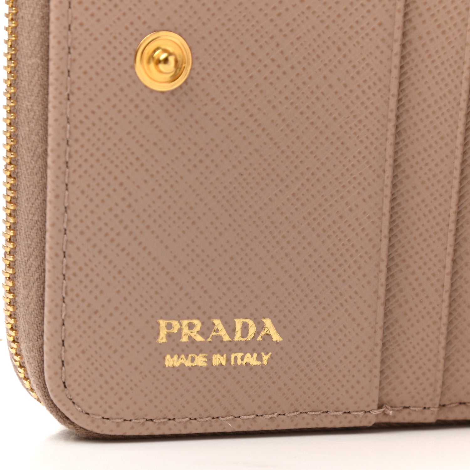 Prada Saffiano Metal Compact Wallet Cammeo 7 of 8