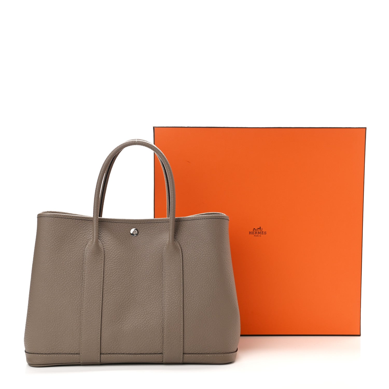 Hermes Vache Country Garden Party 36 MM Gris Tourterelle 10 of 10