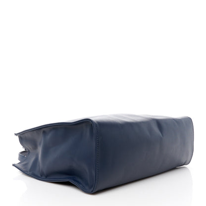 Telfar Vegan Leather Medium Shopping Bag Navy 4 of 10