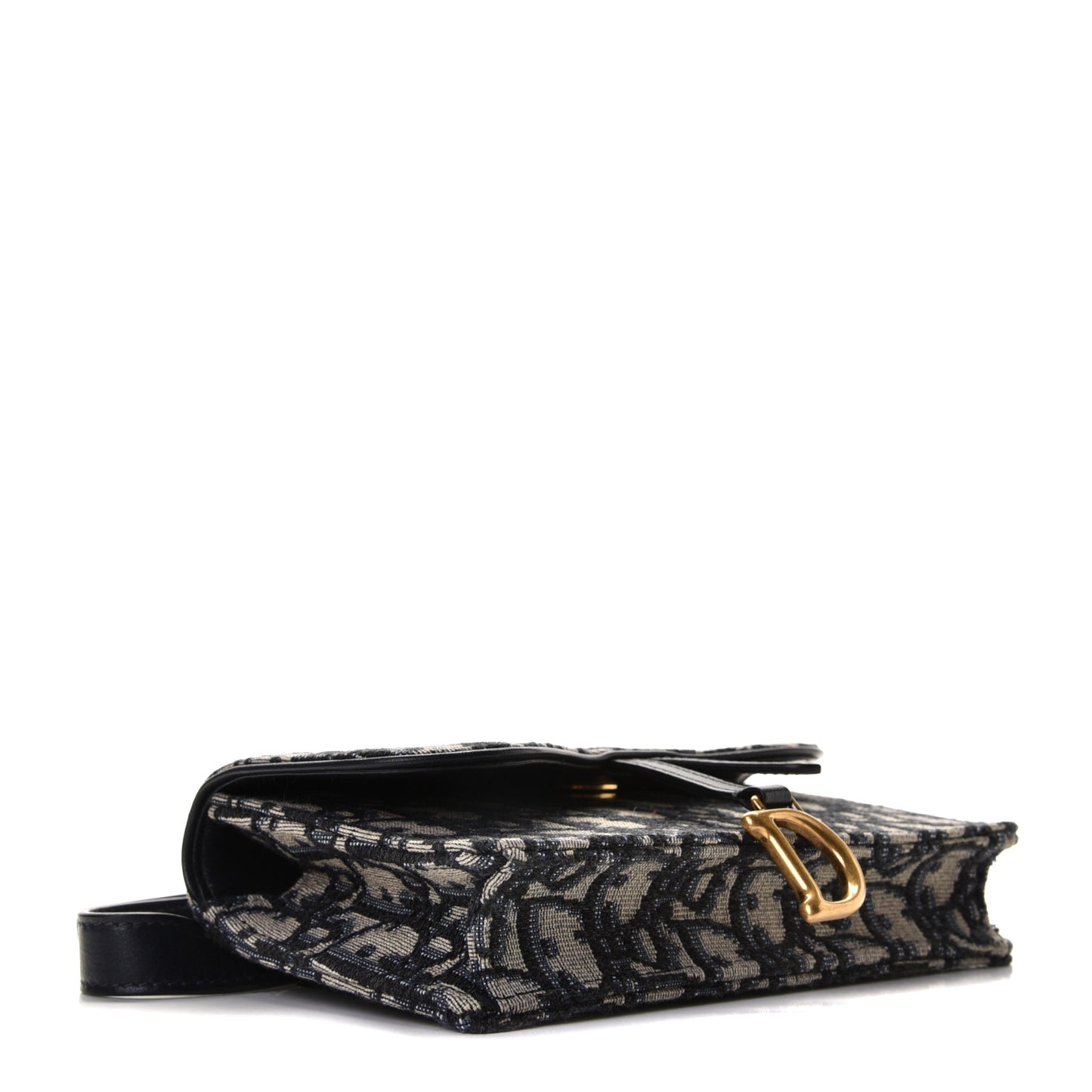 Oblique Saddle Belt Bag Blue