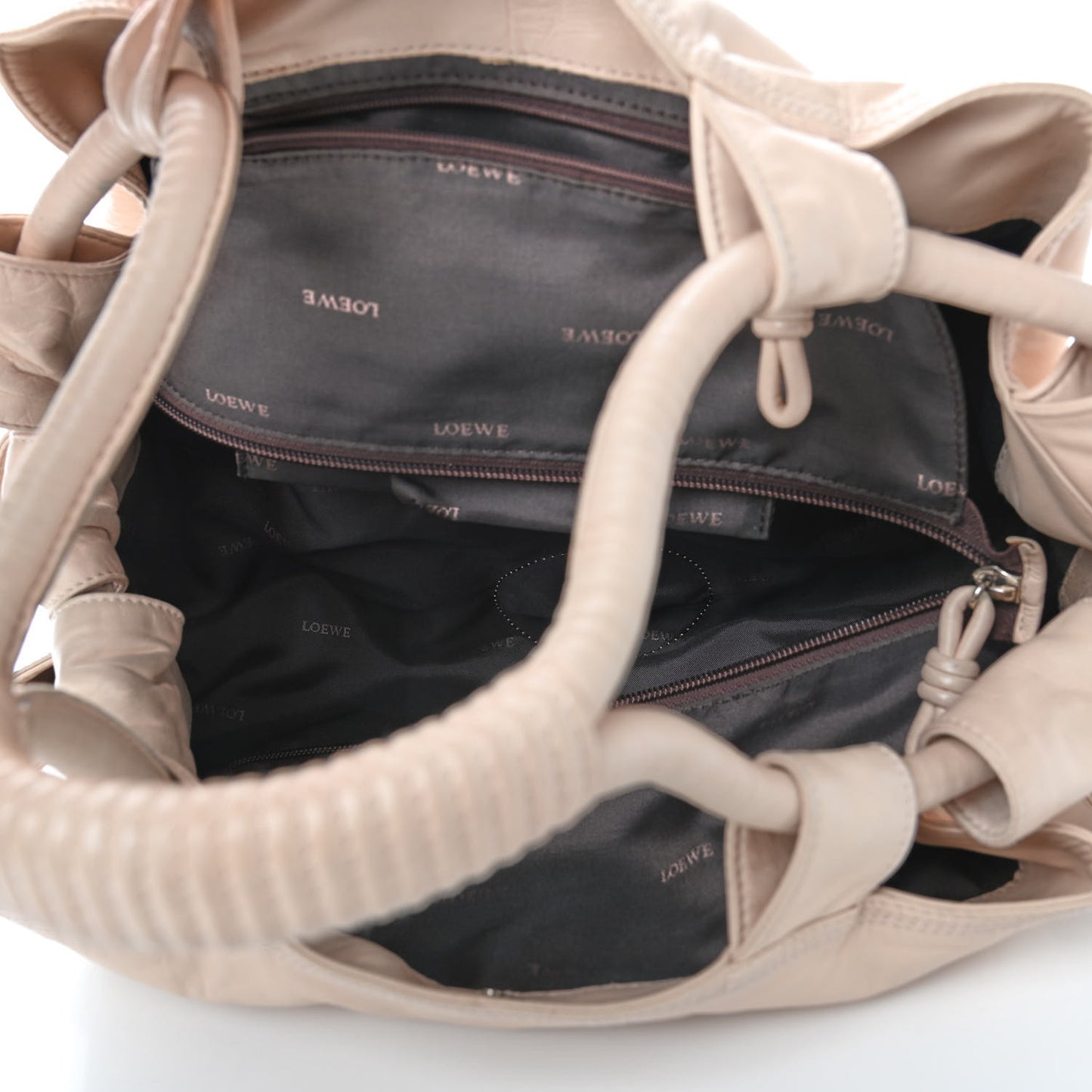 Nappa Aire Shoulder Bag Beige