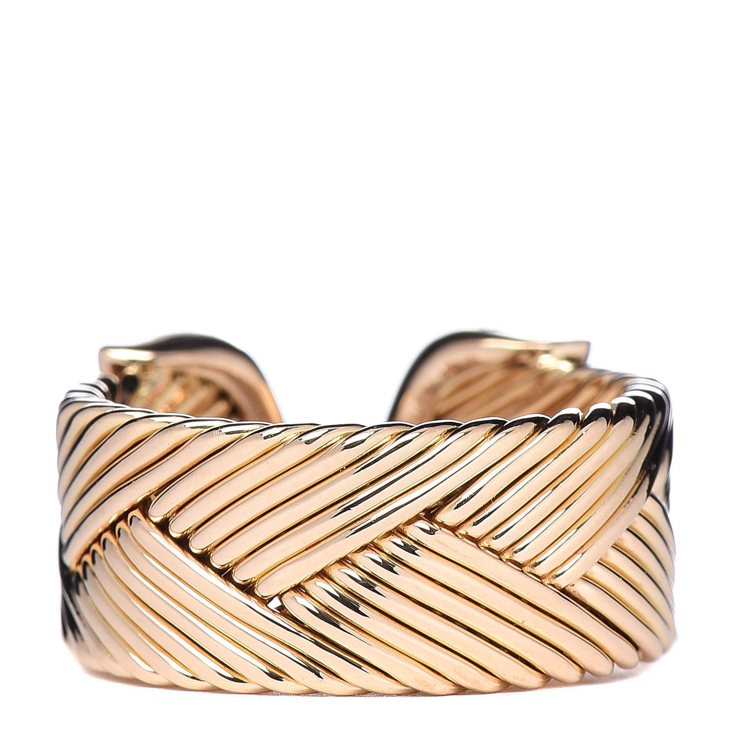 18K Yellow Gold Diamond C De Ring 51 5.75