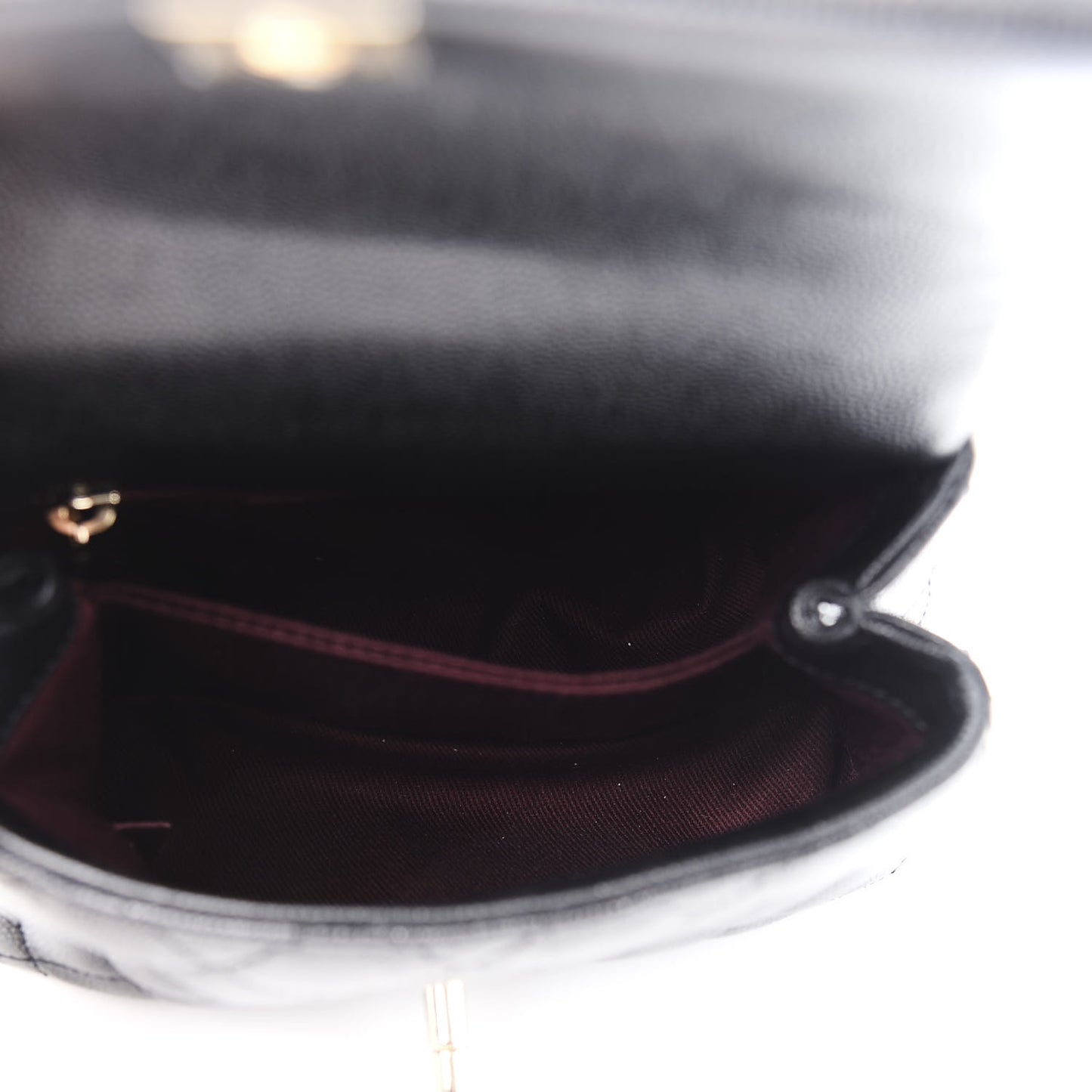 Caviar Quilted Extra Mini Coco Handle Flap Black