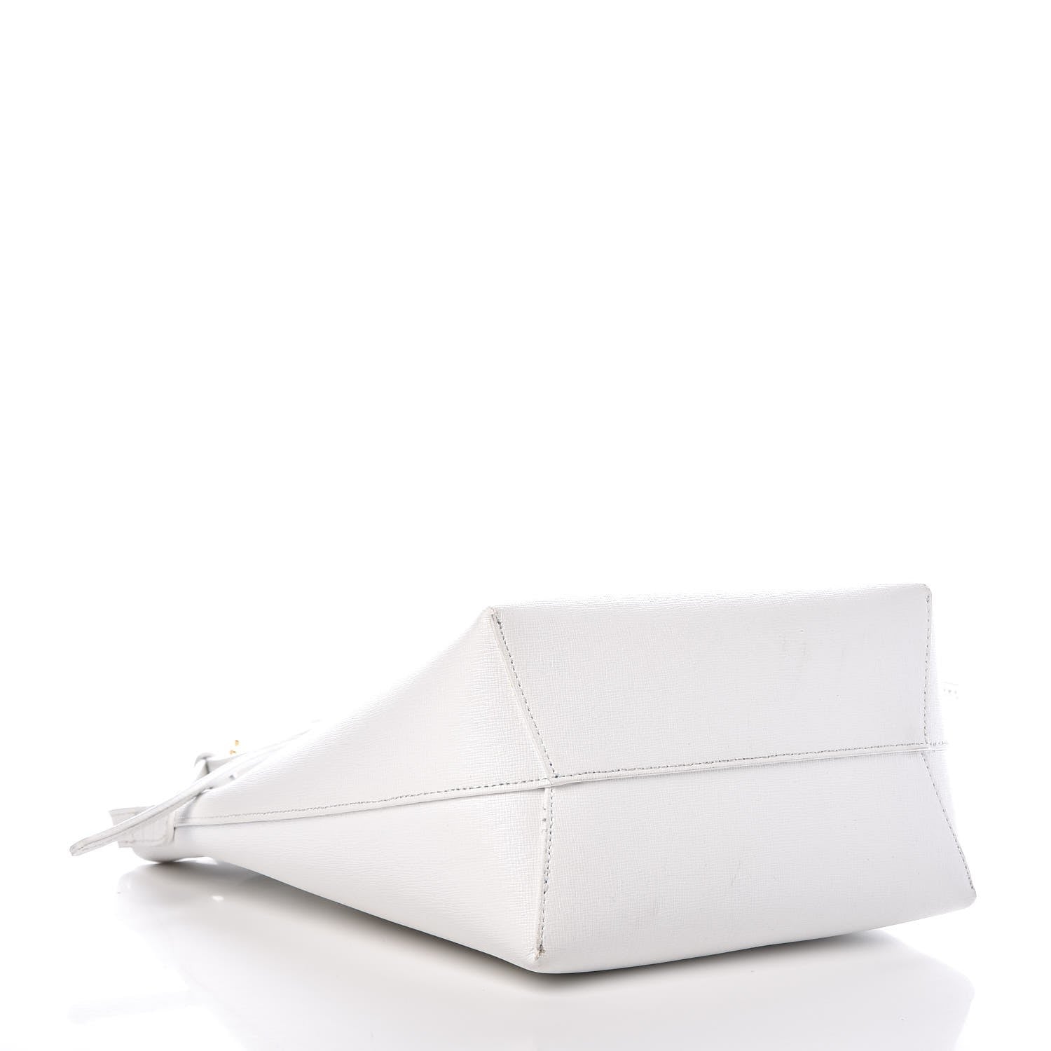 Mansur Gavriel Saffiano Mini Bucket Bag White Royal 4 of 10