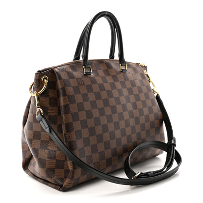 Louis Vuitton Damier Ebene Odeon Tote MM Black 3 of 9