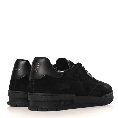 Louis Vuitton Suede Mens LV Trainer Sneakers 8.5 Black 5 of 8