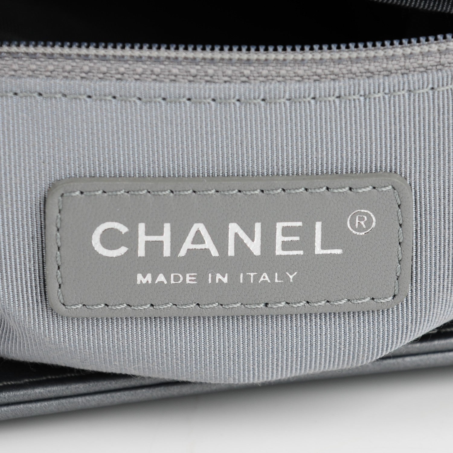 Chanel Metallic Calfskin Quilted Large Boy Flap Dark Silver 6 of 7