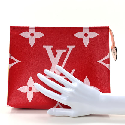 Louis Vuitton Monogram Giant Toiletry Pouch 26 Rouge 1 of 9