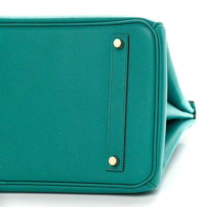 Hermes Epsom Birkin 35 Bleu Paon 9 of 13