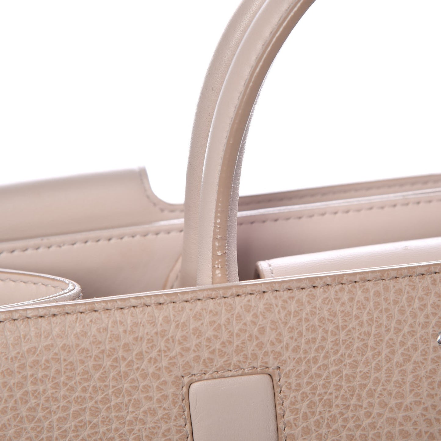 Grained Calfskin Medium Diorever Flap Tapioca
