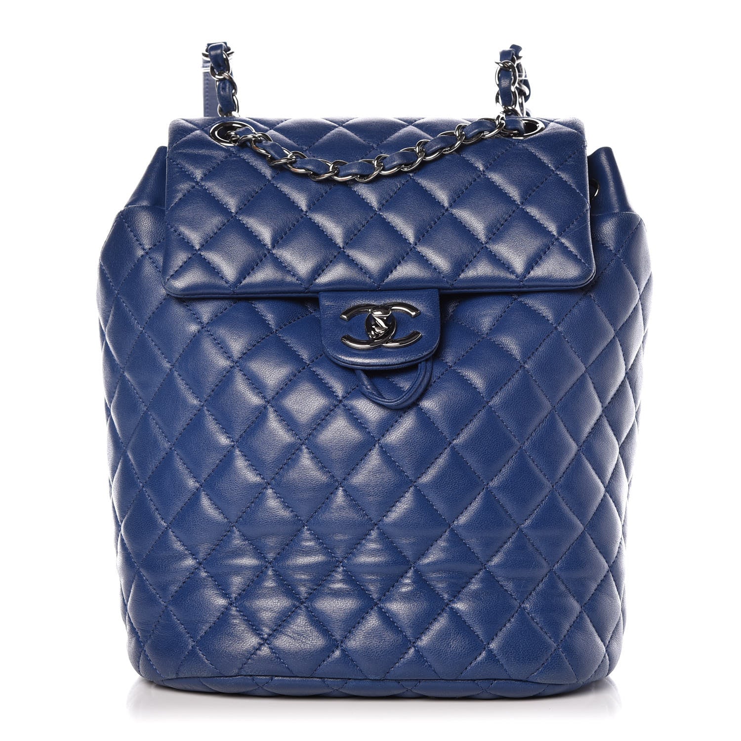 Chanel Lambskin Quilted Small Urban Spirit Backpack Blue 1 of 14