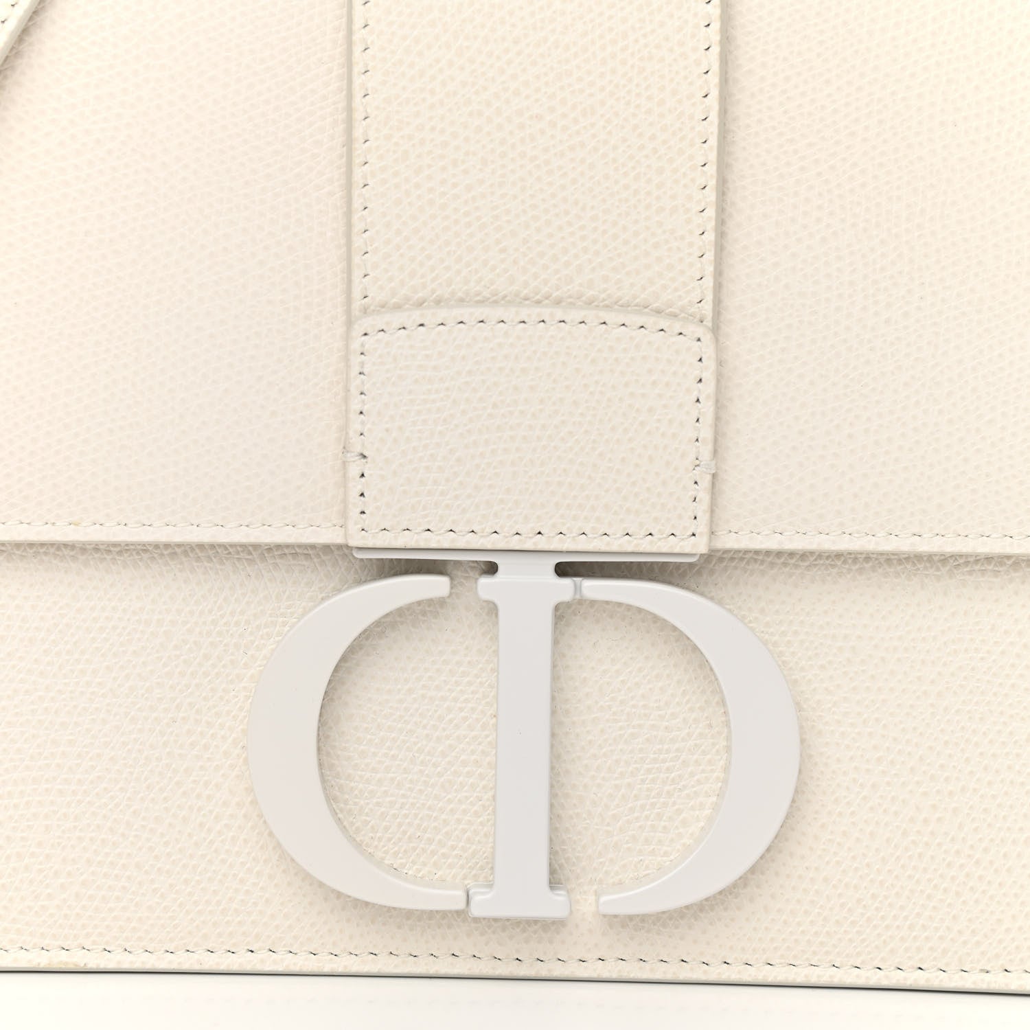 Christian Dior Ultra Matte Grained Calfskin 30 Montaigne Flap Bag White 10 of 10