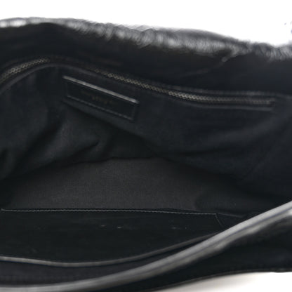 Saint Laurent Crinkled Calfskin Matelasse Monogram Medium Niki Chain Satchel Black 5 of 11