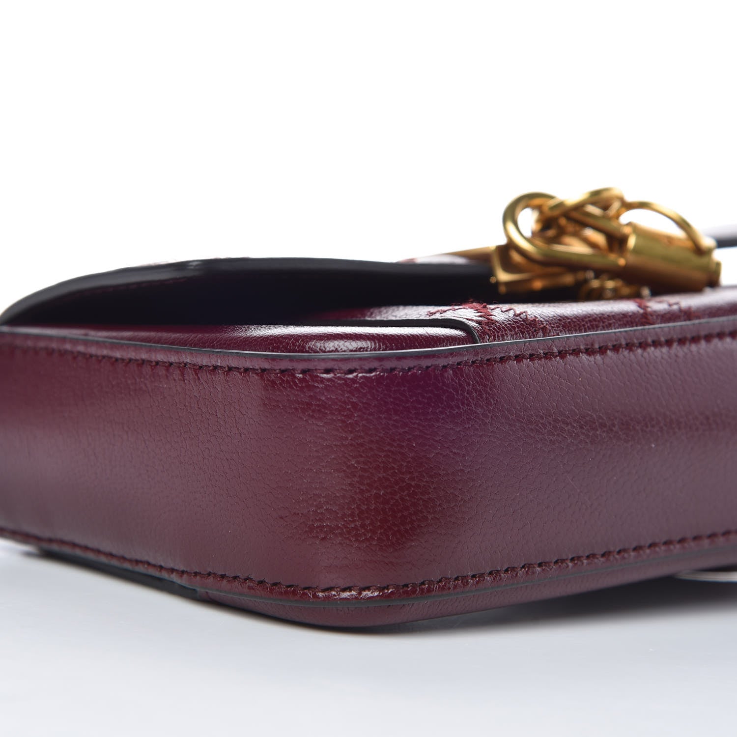 Givenchy Goatskin Quilted GV3 Mini Pocket Convertible Bag Aubergine 7 of 11