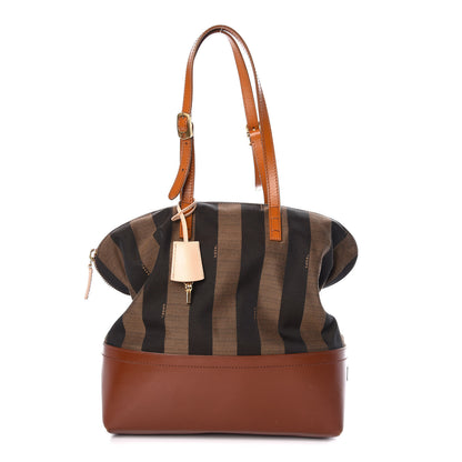 Fendi Pequin Cuoio Vegetale 2Bag Tobacco Cuoio Miele Vacchetta 1 of 12