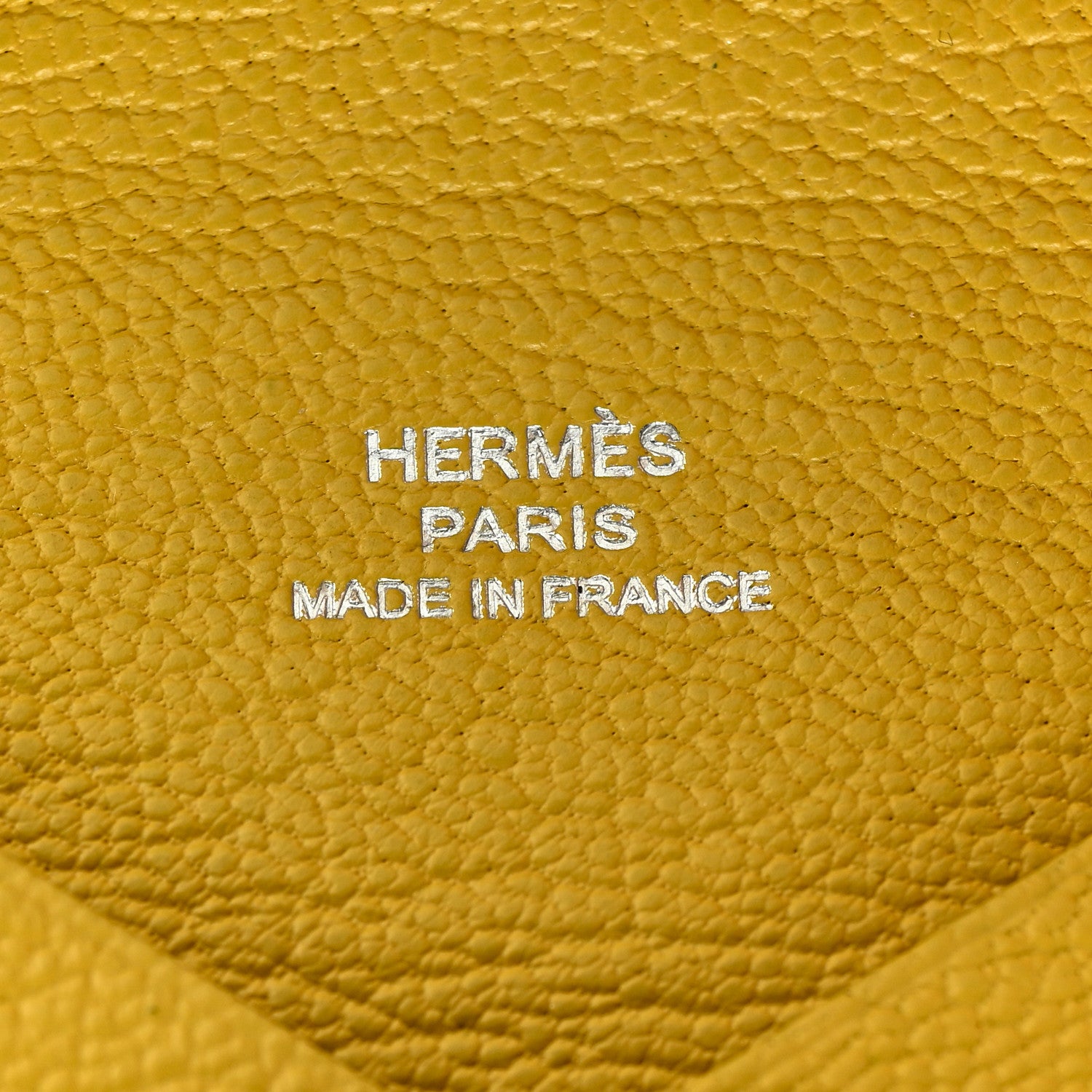 Hermes Chevre Mysore Calvi Card Case Cumin 6 of 7