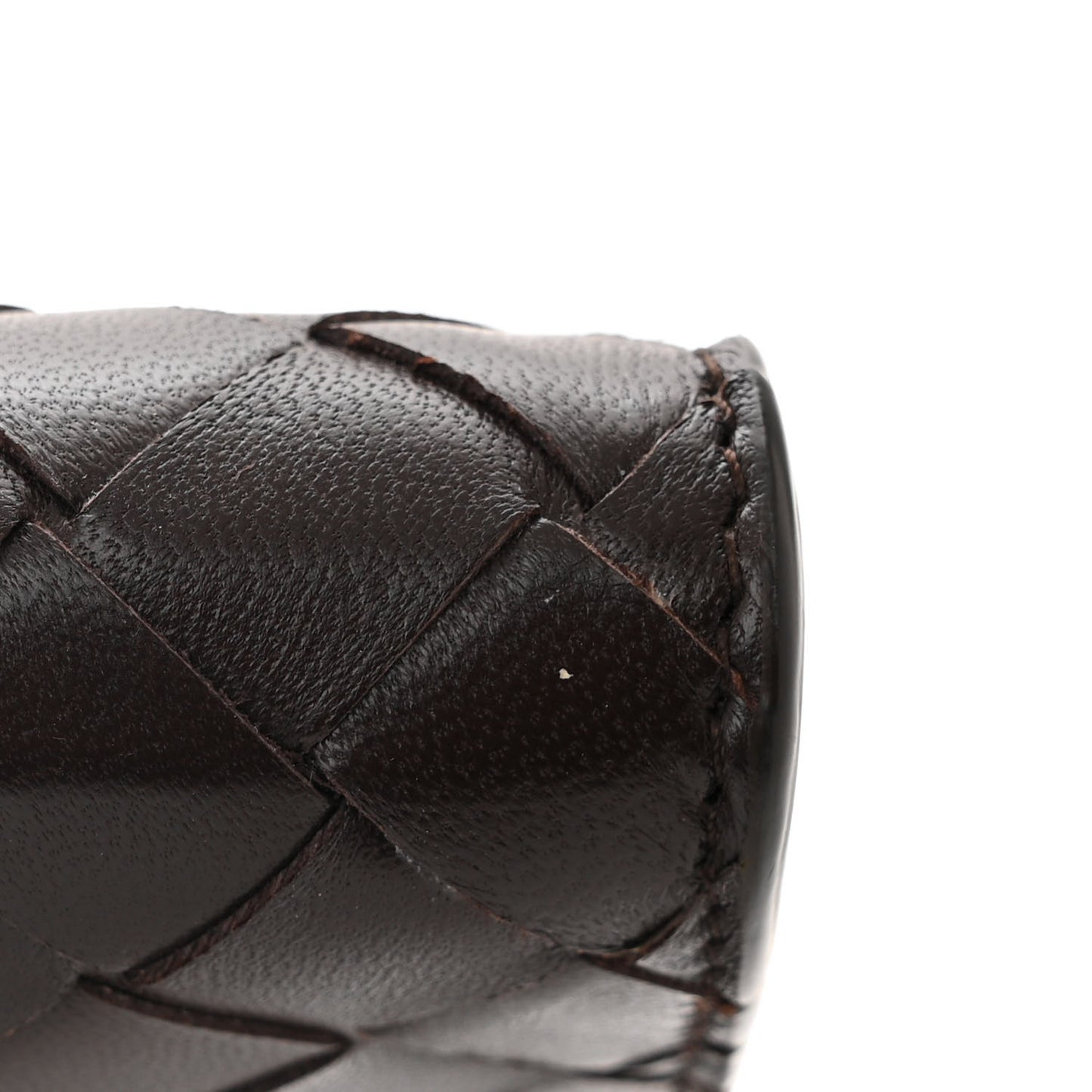 Nappa Intrecciato Long Andiamo Top Handle Clutch Fondant