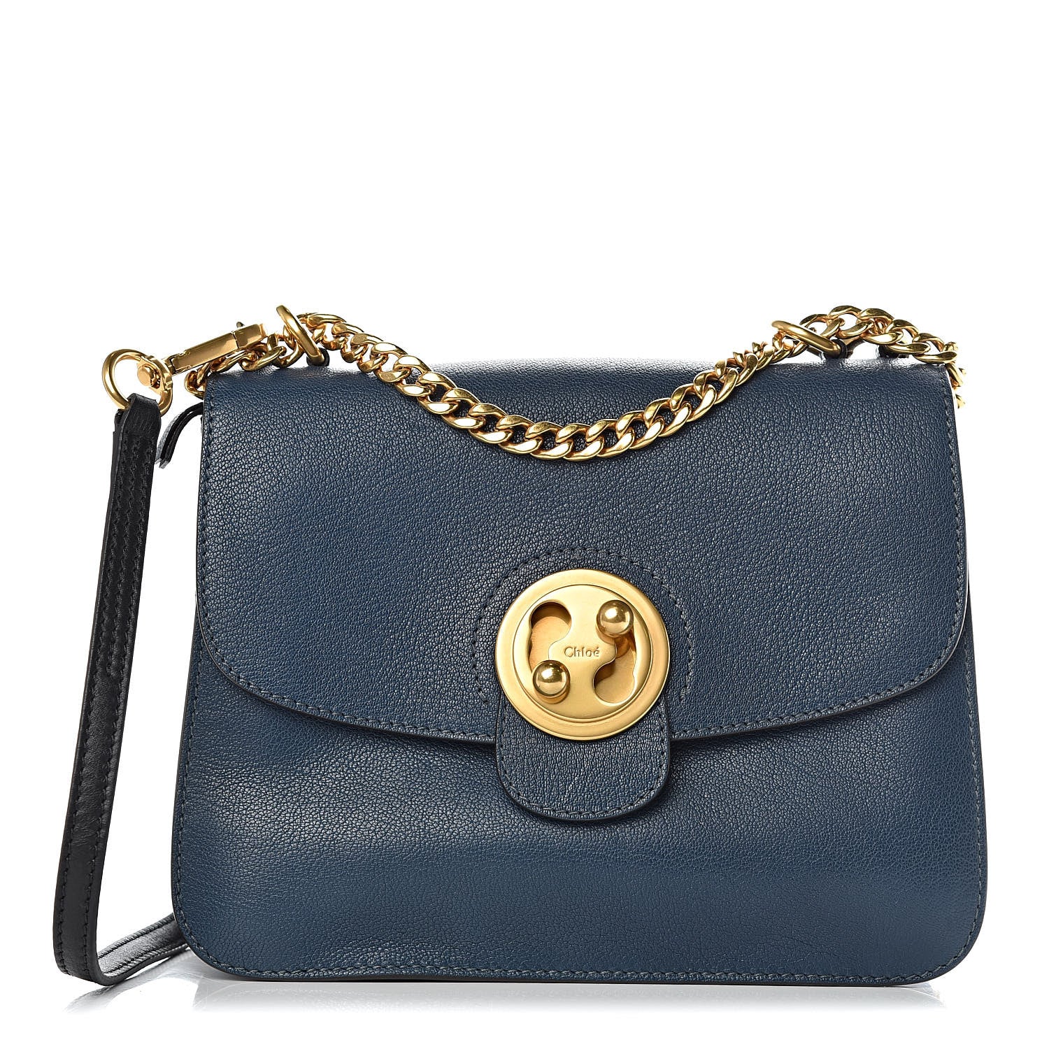 Chloe Goatskin Medium Mily Shoulder Bag Denim Blue 1 of 9