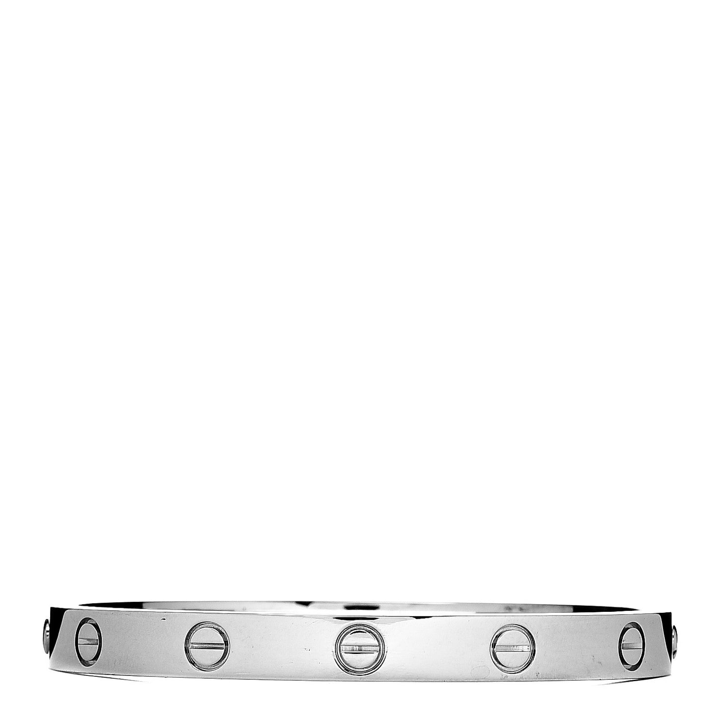 18K White Gold LOVE Bracelet 16