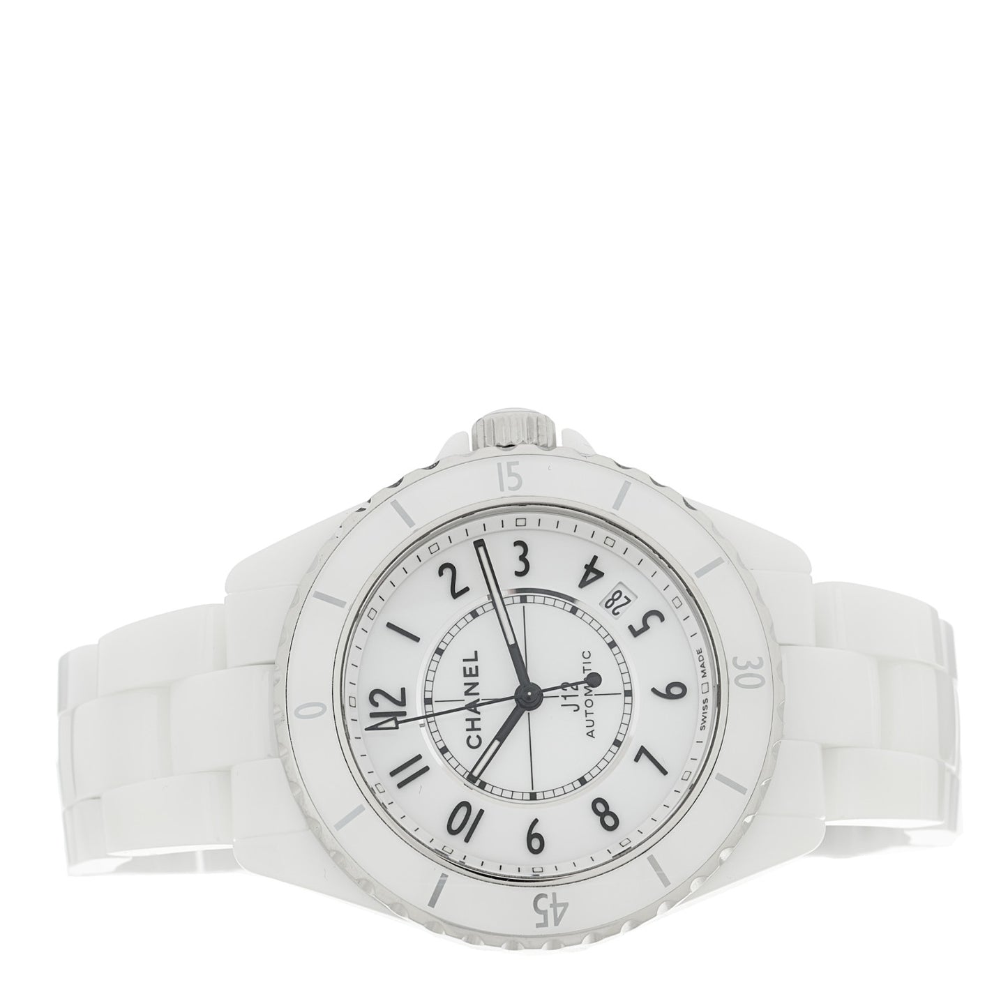 Stainless Steel Ceramic 38mm J12 Automatic Watch White