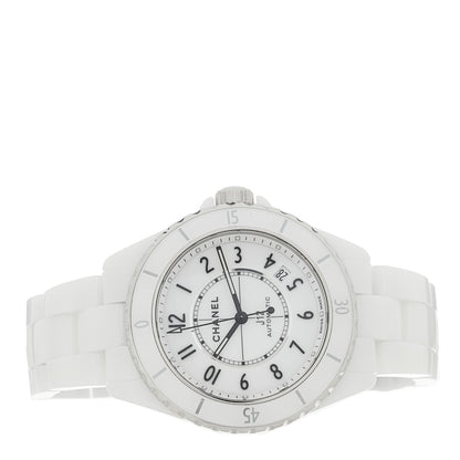 Chanel Stainless Steel Ceramic 38mm J12 Automatic Watch White 2 of 4