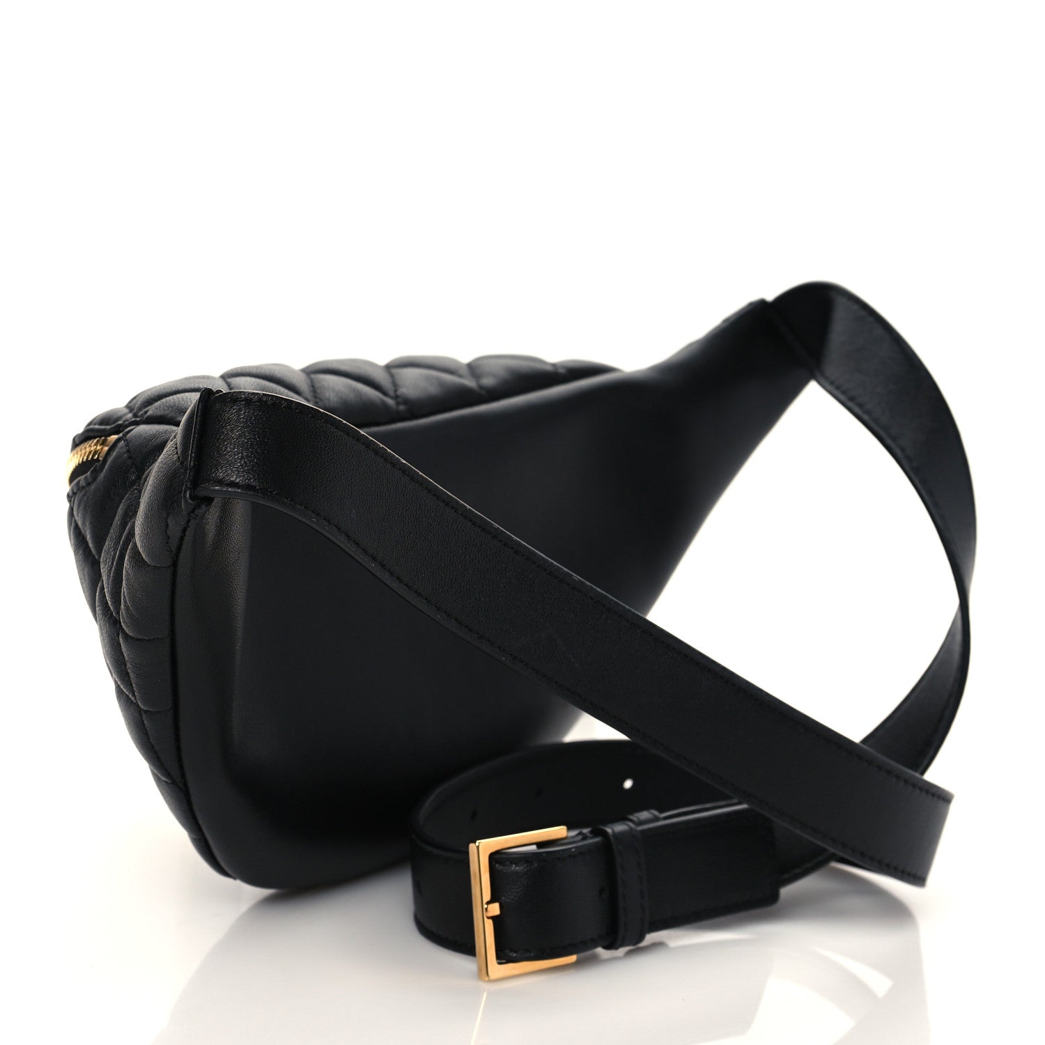 Versace Nappa Quilted Medusa Belt Bag Black 3 of 10