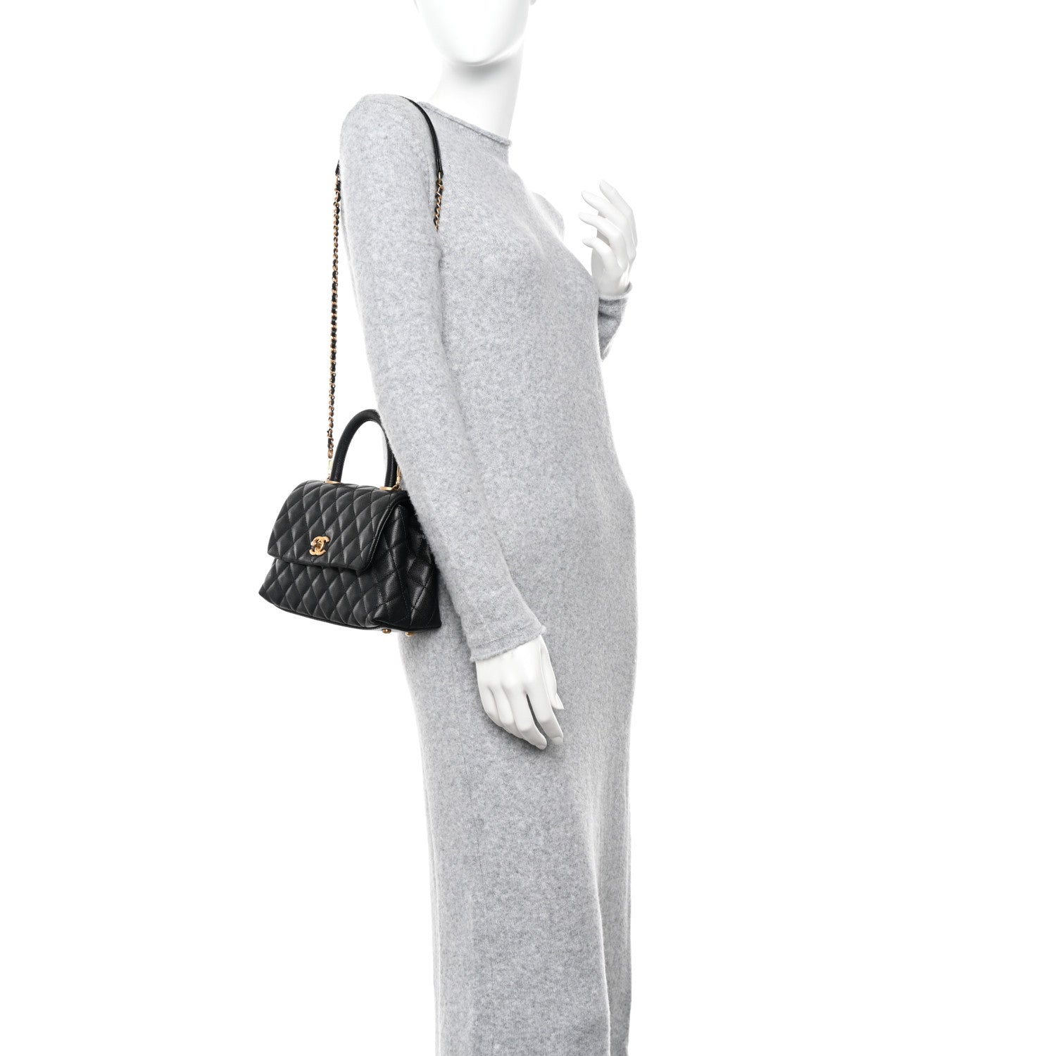 Chanel Caviar Quilted Mini Coco Handle Flap Black 2 of 10