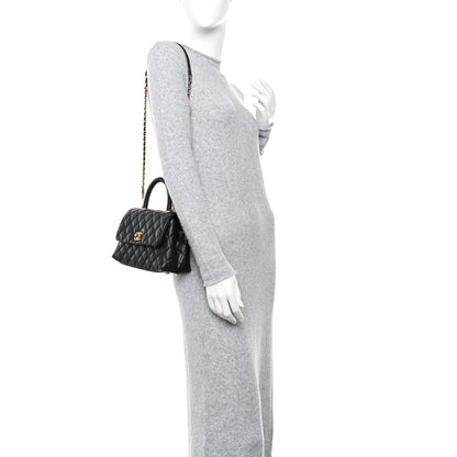 Chanel Caviar Quilted Mini Coco Handle Flap Black 2 of 10