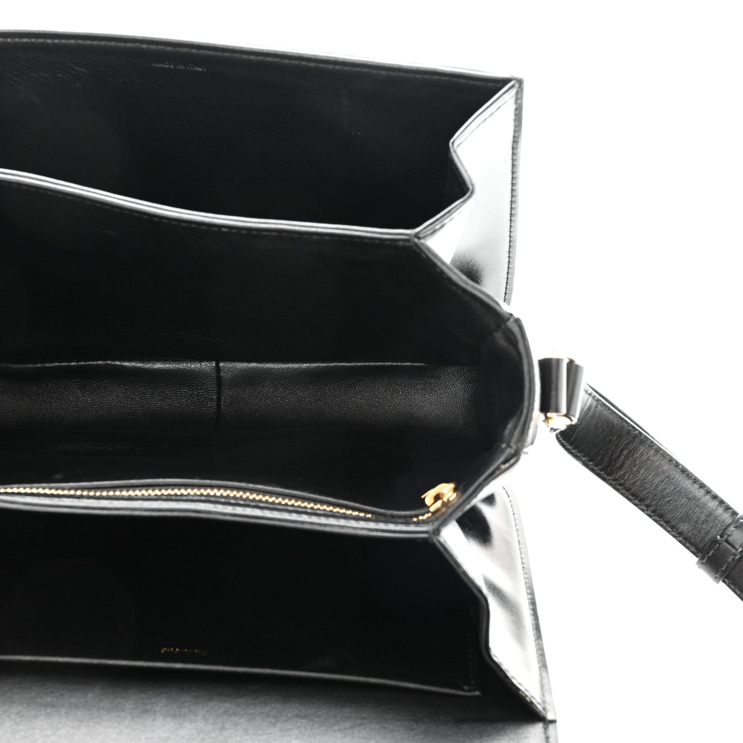 Shiny Calfskin Medium Triomphe Black