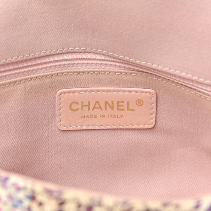 Chanel Fabric Patchwork Medium Flap Bag Pink 6 of 13