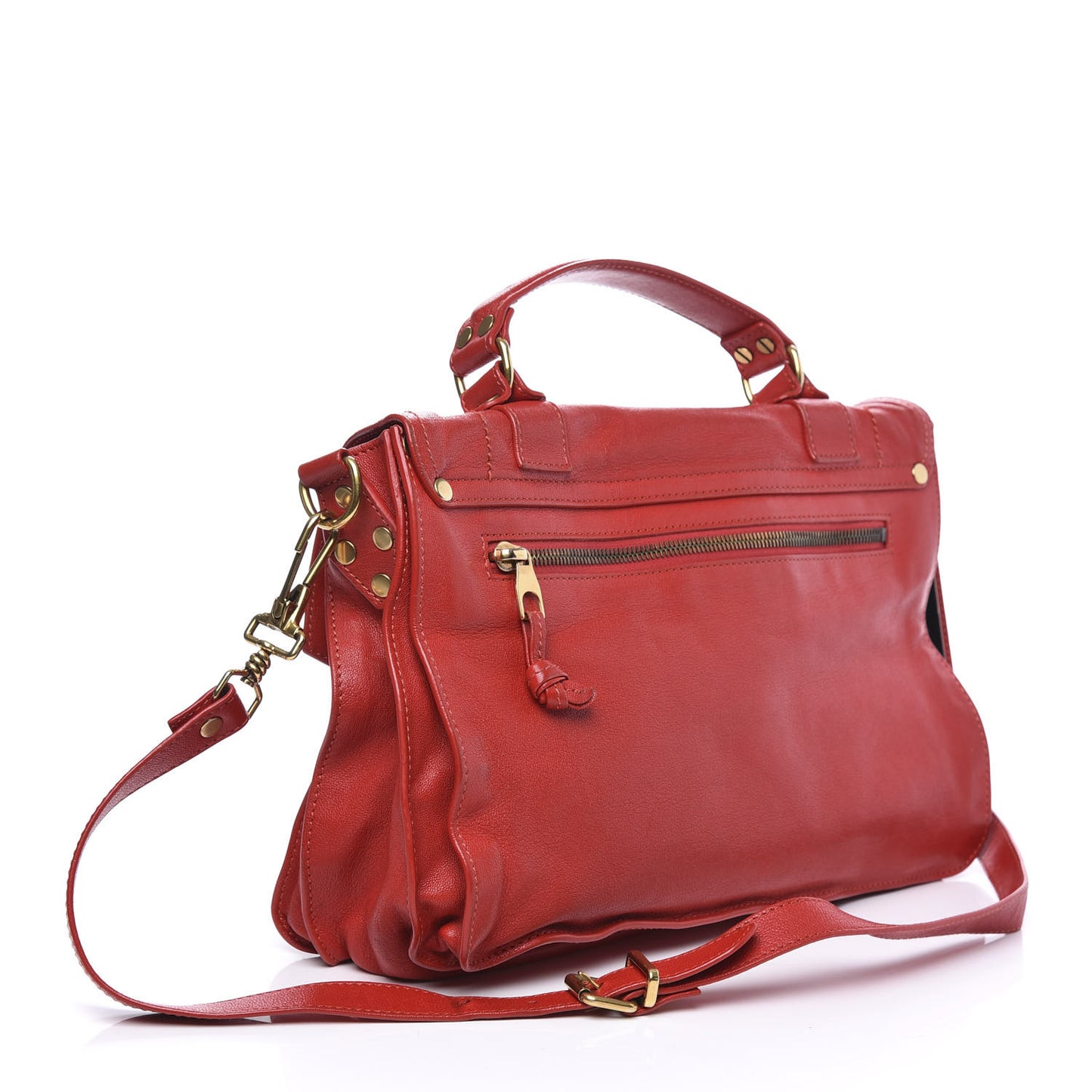 Lambskin Medium PS1 Satchel Red